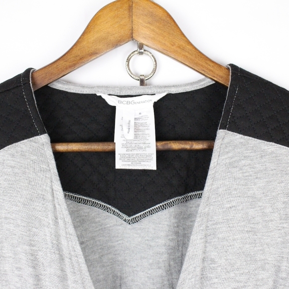 BCBGeneration Gray Drop Waist Draped Dress - Picture 9 of 9